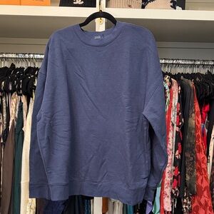 Womens Blue NUUDS Crewneck Sweater